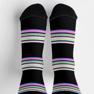 Chaussette Jolies bandes néon colorées