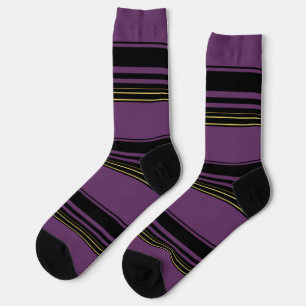 Chaussette Jolies rayures violettes