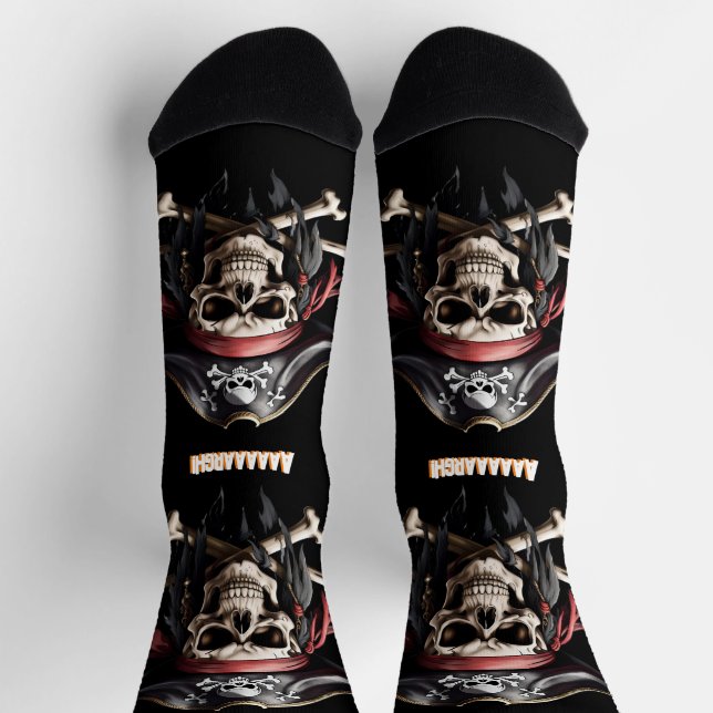 Chaussette Jolly roger d'horreur moderne (Haut)