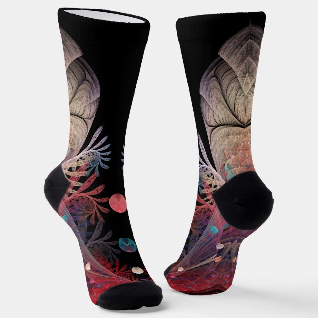 Chaussette Jonglage Abstrait Moderne Fantaisie Art Fractal (Angulaire)