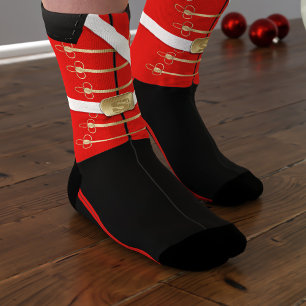 Chaussette Jouet de Noisette Rouge Soldat Chaussettes de Noël