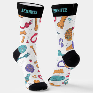 Chaussette Jouets à chien mignon Motif chicot chevalet doodé