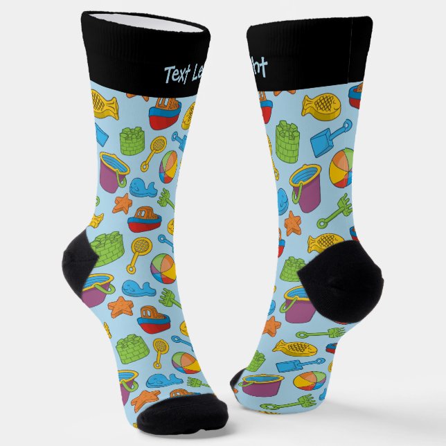 Chaussette Jouets de plage Icônes Chaussettes Motifs (Angulaire)