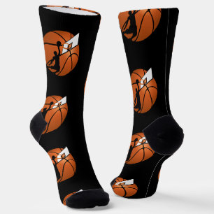 Chaussette Joueur de basket et cerceau