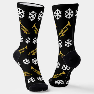 Chaussette Joueur de trompette de Noël Fanfare