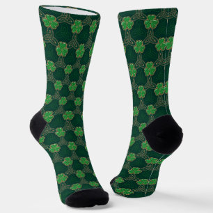 Chaussette Jour de la Saint Patrick géométrique Celtic Triske