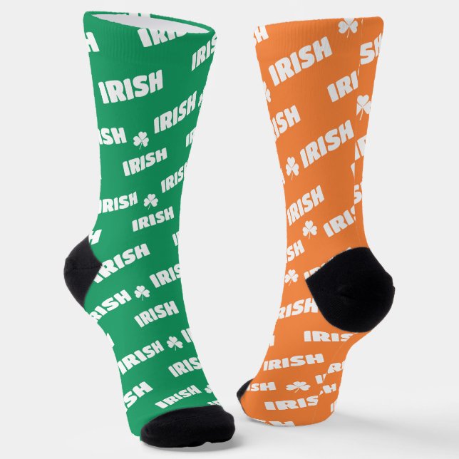 Chaussette Jour de la Saint Patrick Shamrock irlandais Odd (Angulaire)