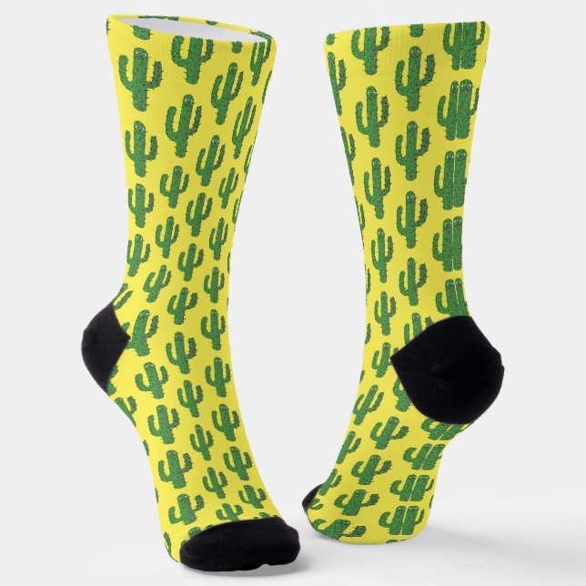 Chaussette Jour des morts heureux Cactus Patterned (Angulaire)