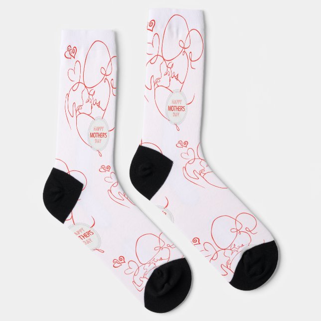 Chaussette Joyeuse Fête des Mères  (Droite)