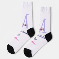 Joyeuse Saint-Valentin pastel violet monogramme ro