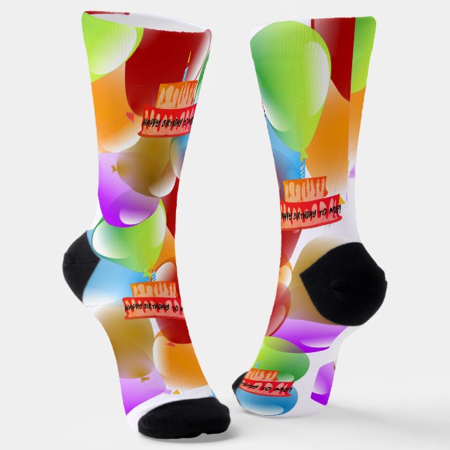Chaussette Joyeuses Chaussettes d'anniversaire HAMbyWG (Angulaire)