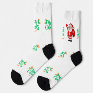 Chaussette Joyeux Noël Cadeaux super doux Cool