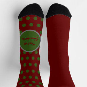 Chaussette Joyeux Polka Pot de Noël Chaussettes égarées