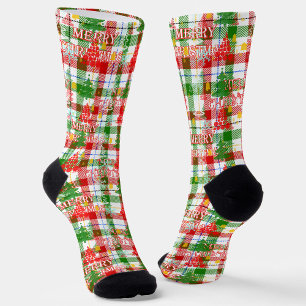 Chaussette Joyeux tatan décoratif de Noël