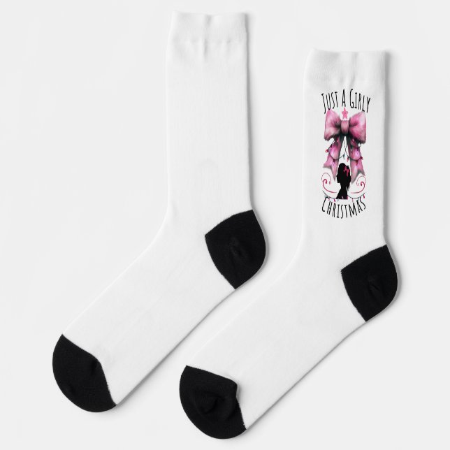 Chaussette Juste un Noël de fille  (Gauche)