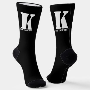 Chaussette K Monogramme classique tendance mariage personnali