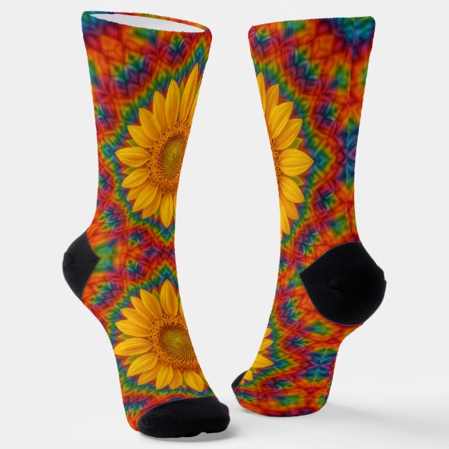 Chaussette Kaleidoscope Sunflower Socks (Angulaire)