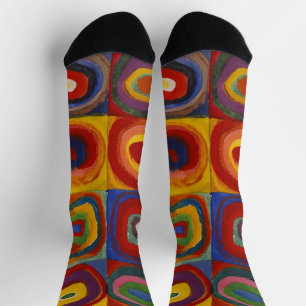 Chaussette Kandinsky Farbstudie Quadrate Carrés colorés