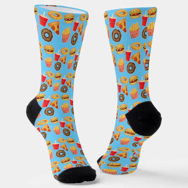 Chaussette Kawaii Cute Junk Food (Angulaire)