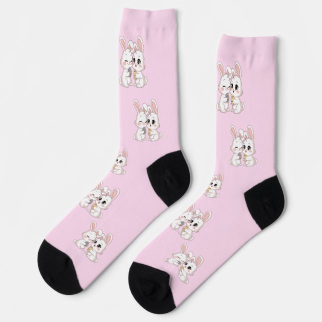 Chaussette Kawaii Ester Bunnies (Gauche)