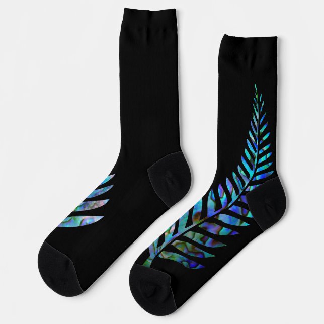 CHAUSSETTE KIWI NEW ZEALAND FERN PAUA SOCKS (Gauche)