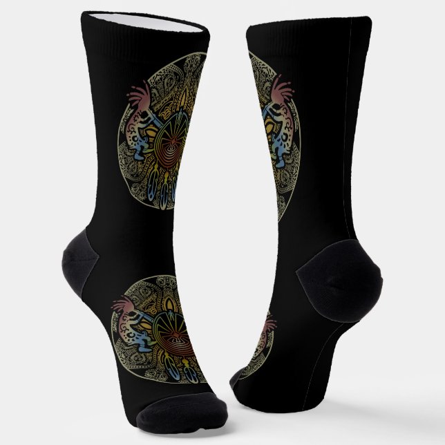 Chaussette Kokopelli Duo - Homme dans le Labyrinthe - Attrape (Angulaire)