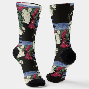 Chaussette Koson Chrysanthemum Garden Art japonais Fleur