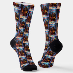 Chaussette Krampus Soyez prudent