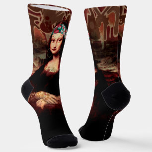 Chaussette La Chola Mona Lisa Mexicaine
