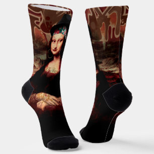Chaussette La Chola Mona Lisa Mexicaine