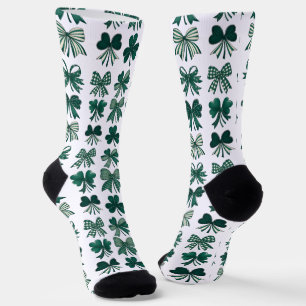 Chaussette La coquette de la Saint-Patrick Bows Shamrock