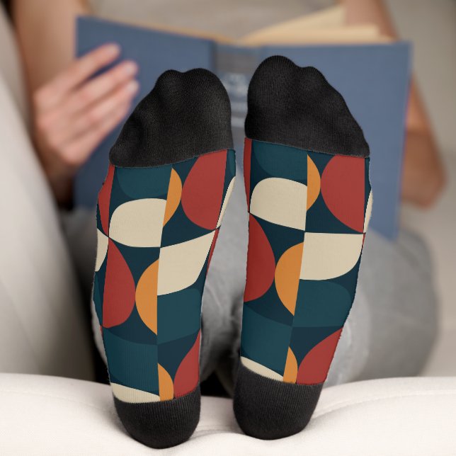 Chaussette La luciole de cuivre moderne du milieu du siècle (Fond)