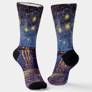 Chaussette La Nuit étoilée sur le Rhône de Vincent van Gogh