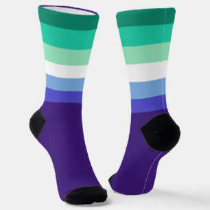 Chaussette La palette de drapeau des hommes gays trans-inclus