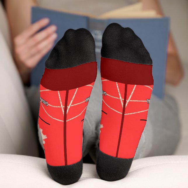 Chaussette "La pauvreté en Suisse: une réalité cachée"* (Fond)
