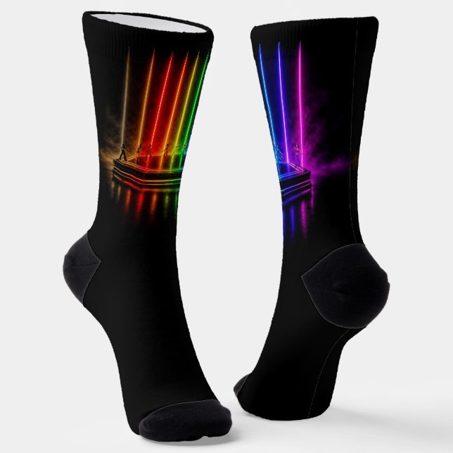 Chaussette La performance de danse de SlipperyJoe célébrant l (Angulaire)