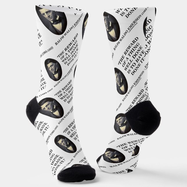 Chaussette La Récompense D'Une Chose Bien Faite Est De L'Avoi (Angulaire)