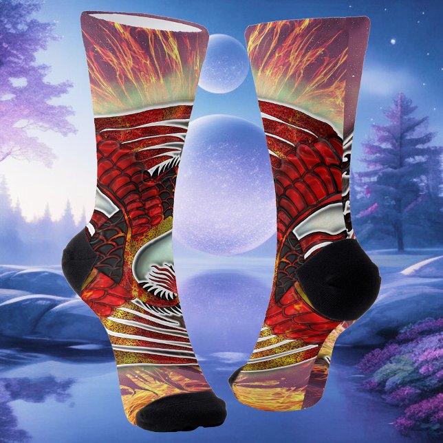 Chaussette La résurgence de Phoenix : Lever de la flamme de l (Créateur téléchargé)