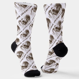 Chaussette La vie n'est qu'un rêve Wonderland Roi Rouge endor