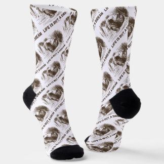 Chaussette La vie n'est qu'un rêve Wonderland Roi Rouge endor