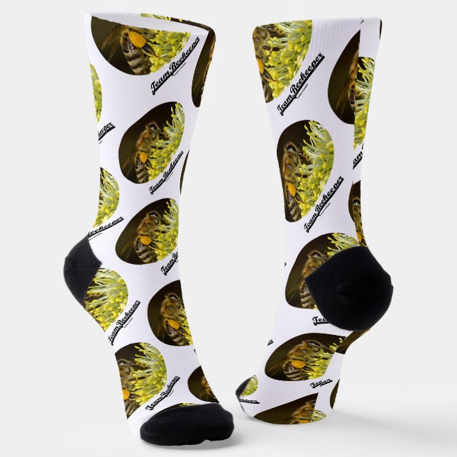 Chaussette L'Abeignon De L'Équipe Sur Fleur Jaune (Angulaire)