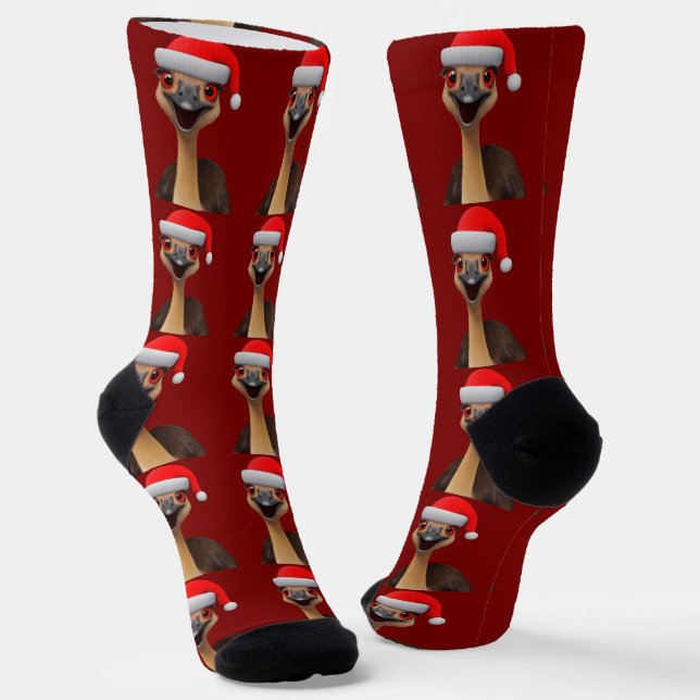Chaussette L'aide Australien du Père Noël - Ému de Noël Migno (Angulaire)