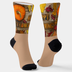 Chaussette Lait séchée Bon thanksgiving citrouille SlipperyJo