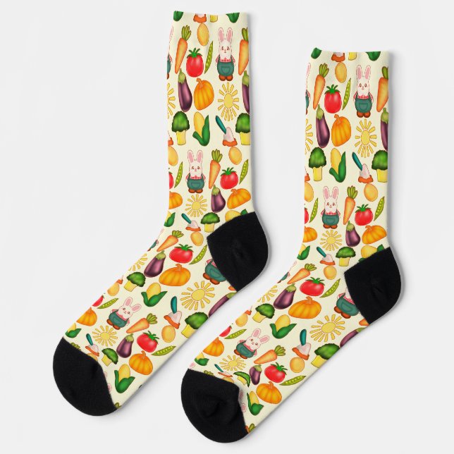 Chaussette Lapin Lapin Farmer de légumes (Gauche)