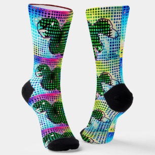 Chaussette L'art dinosaure