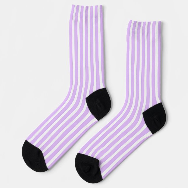 Chaussette Lavande Et Blancs (Gauche)