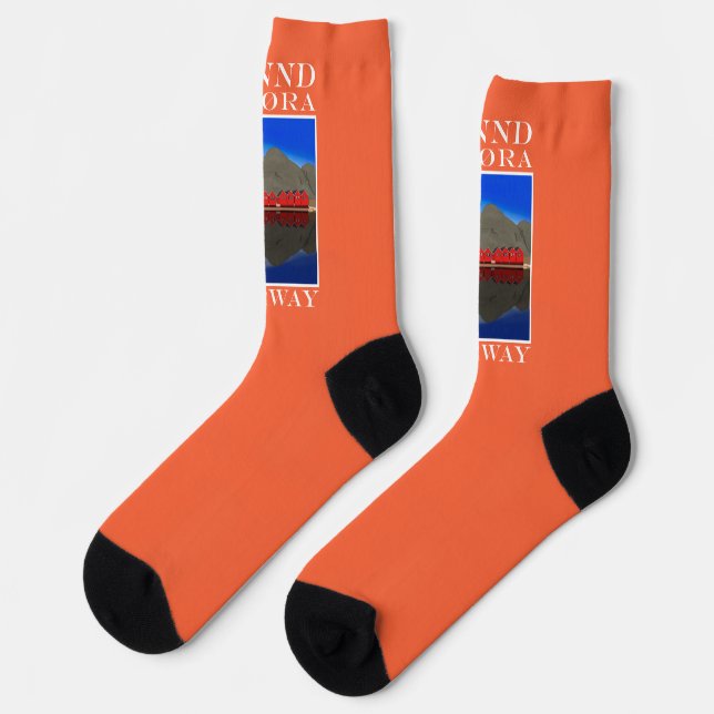Chaussette Le Bateau Rouge Maisons Sunndalsøra Norvège (Gauche)