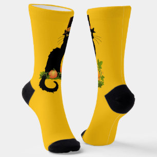 Chaussette Le Chat Noir Action de grâce et dindon pèlerin