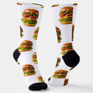 Chaussette Le cheeseburger appétissant de SlipperyJoe crousti