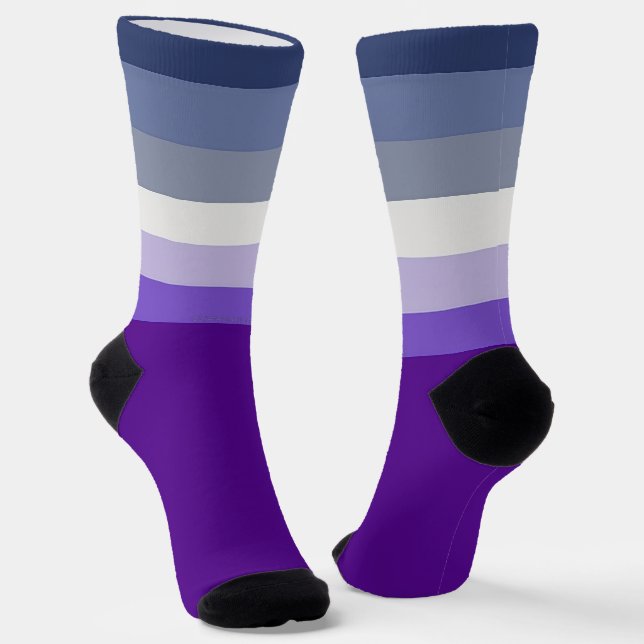 Chaussette Le drapeau de la fierté lesbienne butch de Slipper (Angulaire)